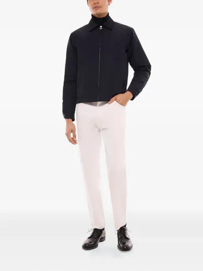 Fursac Zip-front Bomber Jacket In Blue