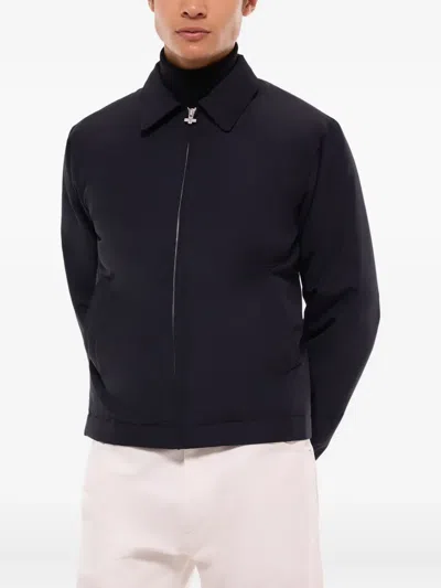 Fursac Zip-front Bomber Jacket In Blue