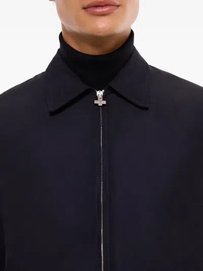 Fursac Zip-front Bomber Jacket In Blue