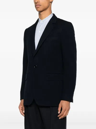 Fursac Herringbone Blazer In Blue