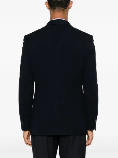 Fursac Herringbone Blazer In Blue