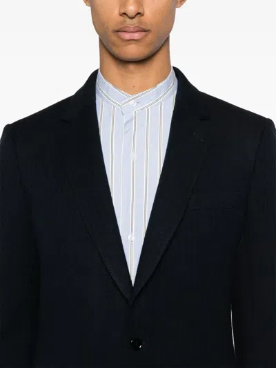 Fursac Herringbone Blazer In Blue