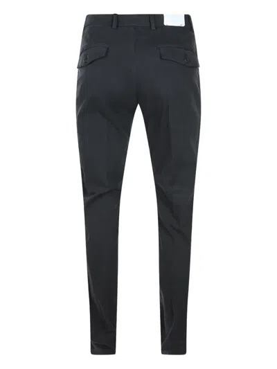 Eleventy Trousers Featuring Back And Side Pockets In Black