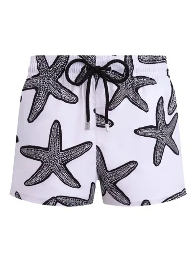 Vilebrequin Starlette Short Swim Shorts In White