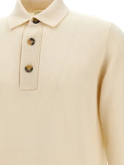 Filippo De Laurentiis Three-button Polo-neck Polo Shirt In Neutral