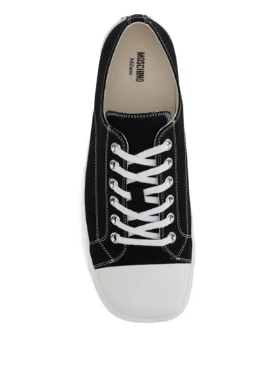 Moschino Edge Sneakers In Black