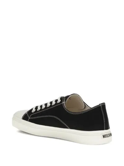 Moschino Edge Sneakers In Black