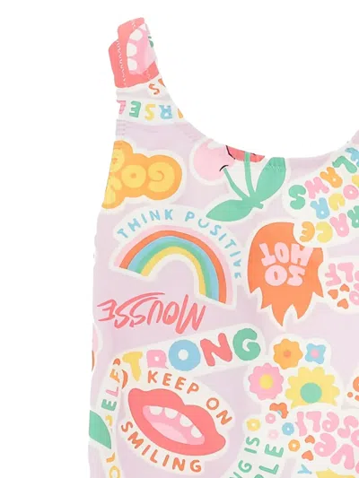 Mousse Dans La Bouche Graphic-print Swimsuit In Multi