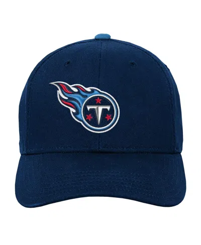 Outerstuff Big Boys And Girls Navy Tennessee Titans Team Pre-curved Adjustable Hat In Blue