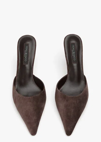 Tony Bianco Sicily Espresso Suede In Brown