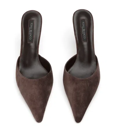 Tony Bianco Sicily Espresso Suede In Brown