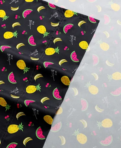 Betsey Johnson Silky Microfiber Printed 3-pc. Sheet Set, Twin In Multi