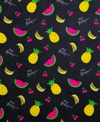 Betsey Johnson Silky Microfiber Printed 3-pc. Sheet Set, Twin In Multi