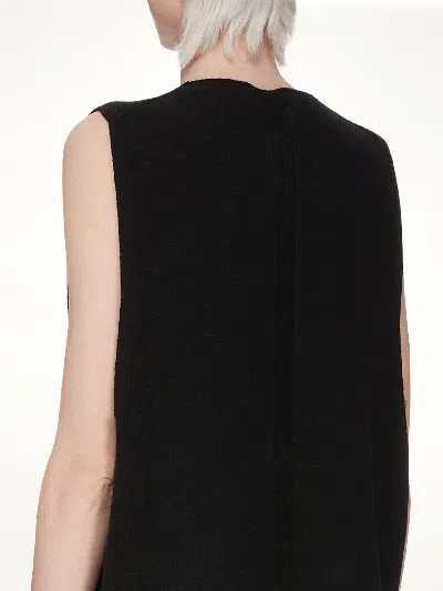 Rick Owens Black Concordians V Tank Top In Black