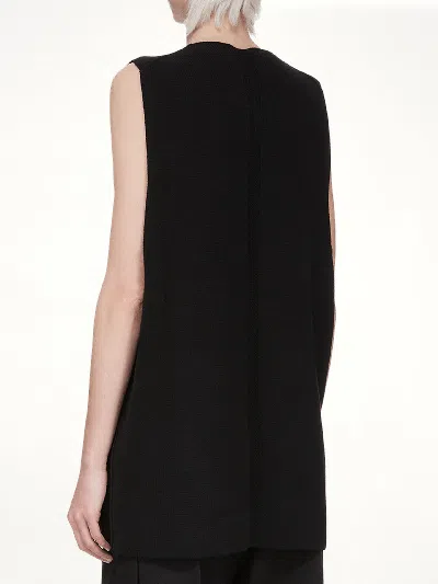 Rick Owens Black Concordians V Tank Top In Black