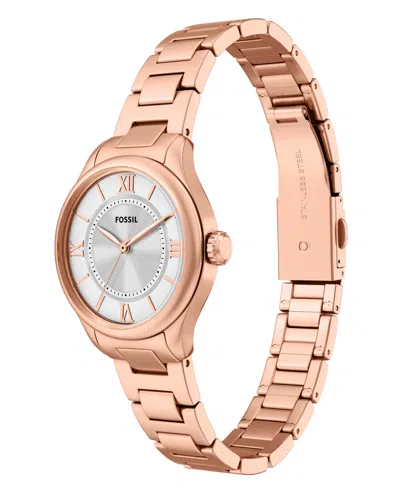 Fossil Women's Gilmore Silver Dial Watch In Gold