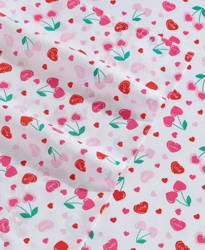 Betsey Johnson Silky Microfiber Printed 4-pc. Sheet Set, Full In Multi