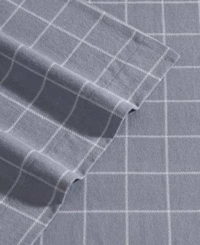 Eddie Bauer Printed Cotton Flannel 4-pc. Sheet Set, Full In Gray