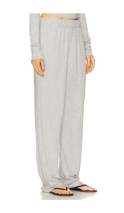 Éterne Waffle-knit Lounge Pants In Gray