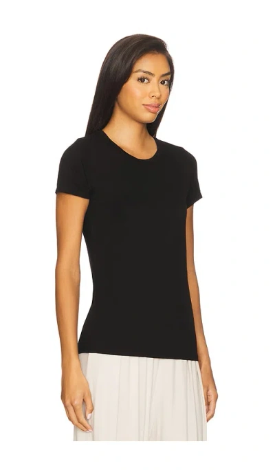Michael Lauren Tucker Short Sleeve Fitted Tee In Black