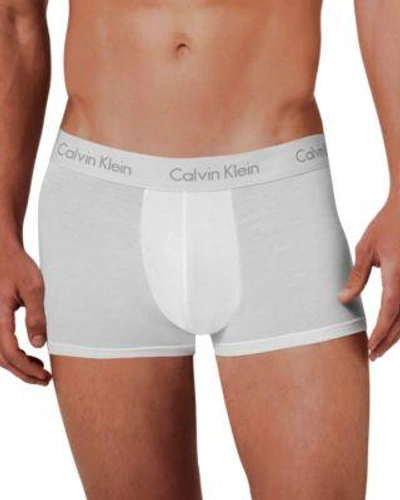 Shop Calvin Klein Body Modal Trunks In White