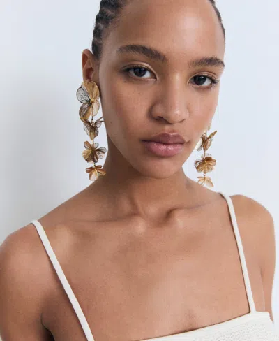 Mango Cotton Mix Fine Knit Peplum Cami Top In White