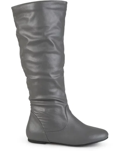 Journee Collection Journee Womens Jayne Regular Wide Extra Wide Calf Width Boots. In Gray