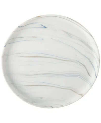 Lorren Home Trends Matte Marble Pattern Serving Platter In Sand