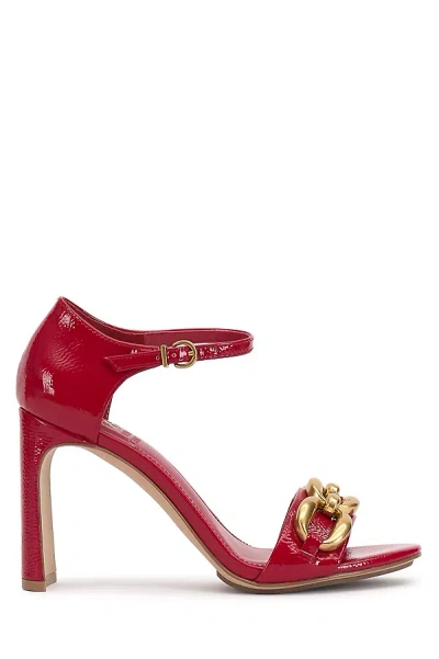 Vince Camuto Aurelia Heeled Sandals In Red