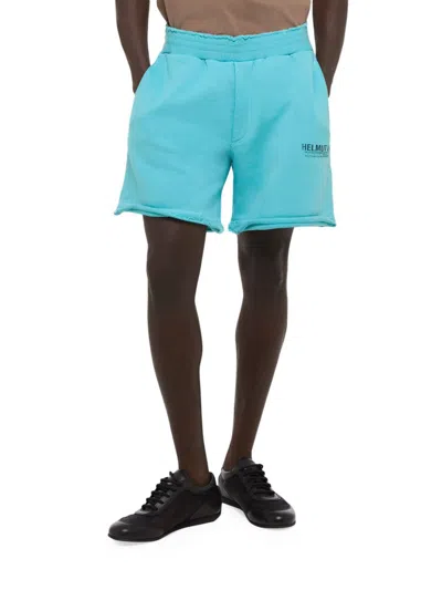 Helmut Lang Postcard Shorts In Teal