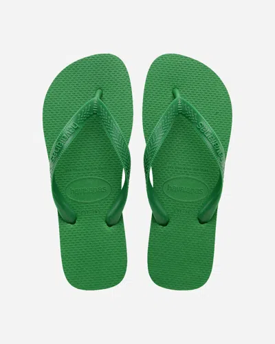 Havaianas Womens Patria Green Brasil Patria Logo-embossed Rubber Flip-flops In Green