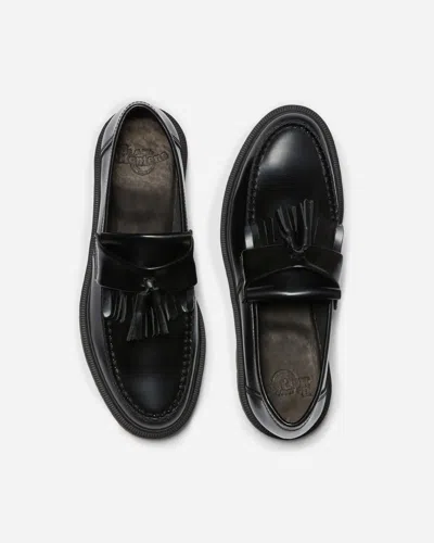 Dr. Martens Black Adrian Smooth Leather Tassel Loafers