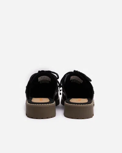 Timberland Black Mules With Lace-up In Multi