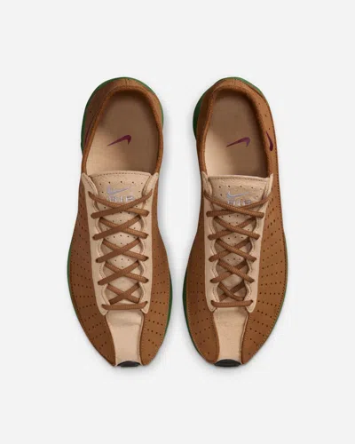 Nike Air Superfly Perforated Nubuck And Suede Sneakers In Brown