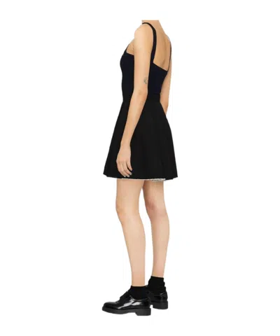 Patou Cable Knit Tank Top In Blue