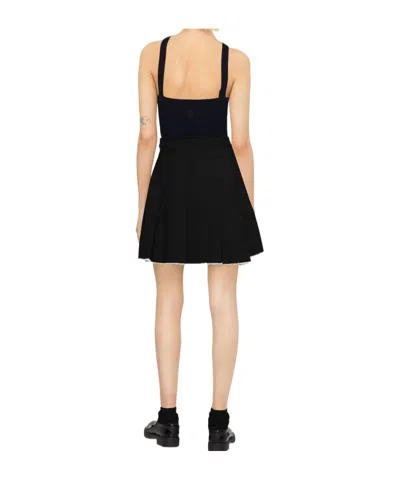 Patou Cable Knit Tank Top In Blue