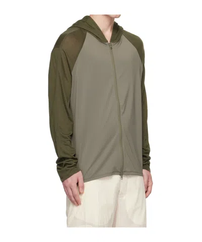 Post Archive Faction (paf) Zipper Hooded Sweatshirt In Gray