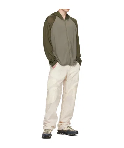 Post Archive Faction (paf) Zipper Hooded Sweatshirt In Gray