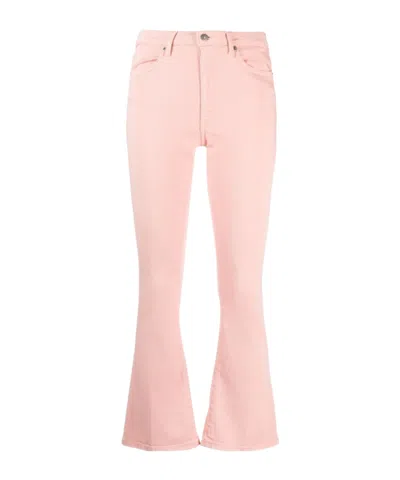 Dondup Low-rise Flared Trousers In Pink