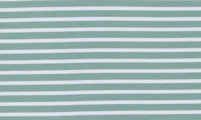 Ruby Rd. Ruby Rd Floral Stripe T-shirt In Blue