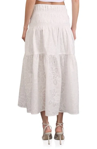 Avec Les Filles Women's Cotton Maxi Skirt In White
