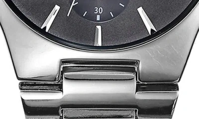 Geoffrey Beene Blue Sapphire Chronograph Bracelet Watch, 42mm In Gray