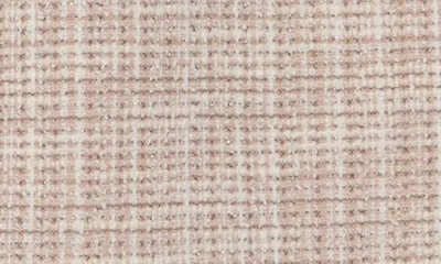 Calvin Klein Open Front Tweed Crop Jacket In Neutral