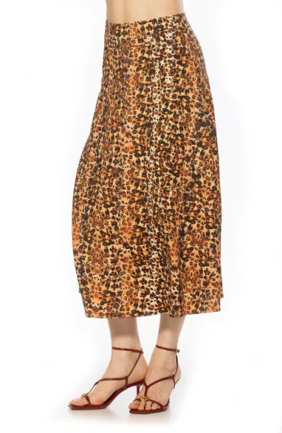 Alexia Admor Esres Flared Midi Skirt In Animal Print