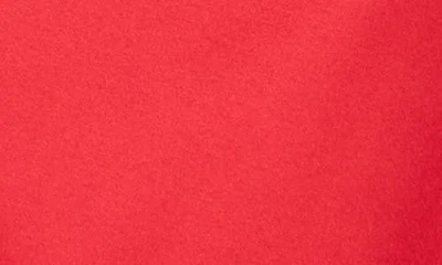 Renee C One-shoulder Satin Tank In Red