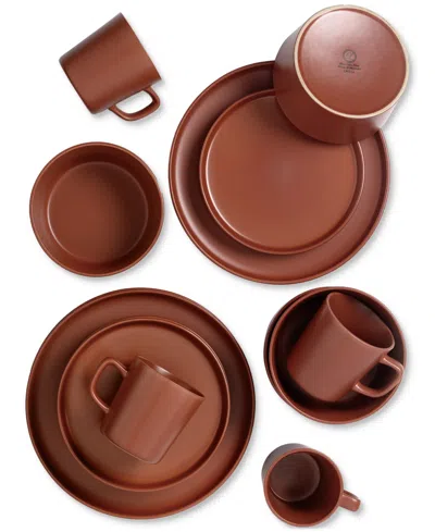 Lorren Home Trends Red 16-pc. Dinnerware Set, Service For 4 In Red