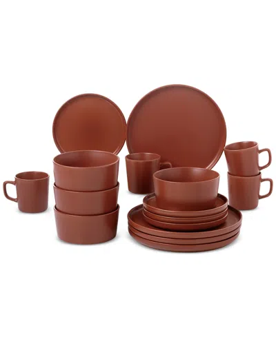 Lorren Home Trends Red 16-pc. Dinnerware Set, Service For 4 In Red