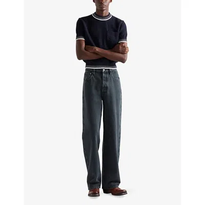 Prada Regular Denim Jeans In Black