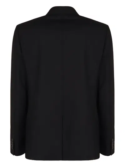 Gucci Double-breasted Wool Jacket In Black