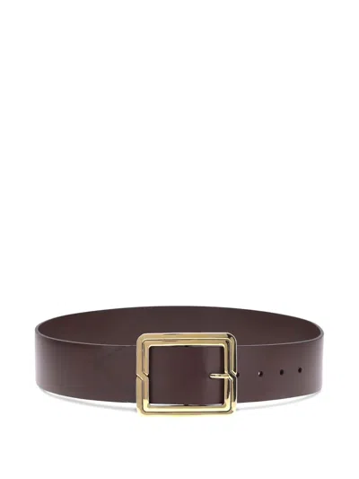 Etro Leather Belt In Brown